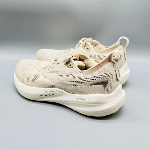 Brooks Shoes Womens 9 Beige Cream Glycerin 22 Running Cushioned Athletic Sneaker - Picture 5 of 13